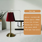 Lampe de Chevet LED Tactile - Abat-Jour Plissé