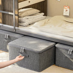 Lot de 2 Boîte de Stockage Pliable à Couvercle Grande Capacité