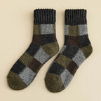 5 Paires de Chaussettes chaudes à Carreaux - Homme