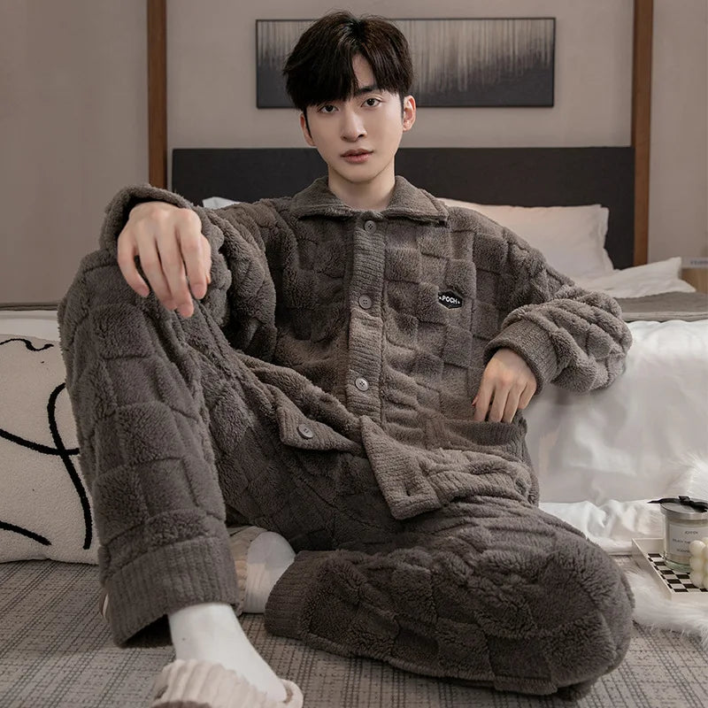Ensemble de Pyjama en Flanelle CHAUD - Homme