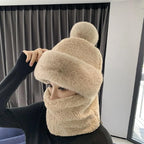 Bonnet à pompom 2 en 1 ave Cache-Cou