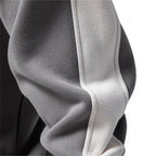 Pull Sweat déconctracté col zippé et bande manche