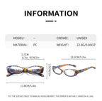 Lunettes de lecture pour presbyte à Motif floral - Étuit OFFERT