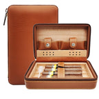 Boîte à Cigares de Rangement en Cuir - Idée Cadeau