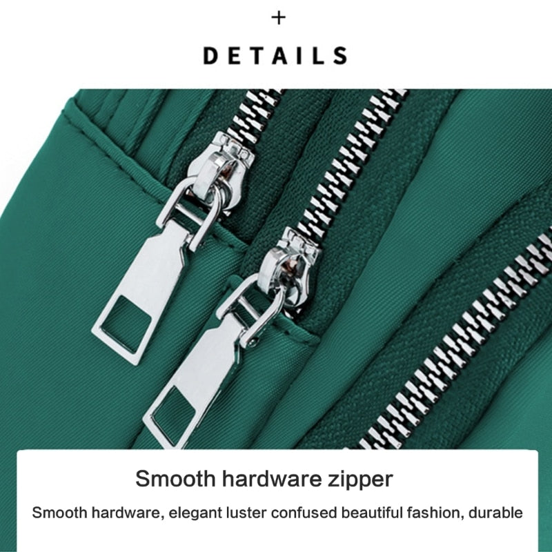 Sac à bandoulière imperméable léger avec plusieurs poches