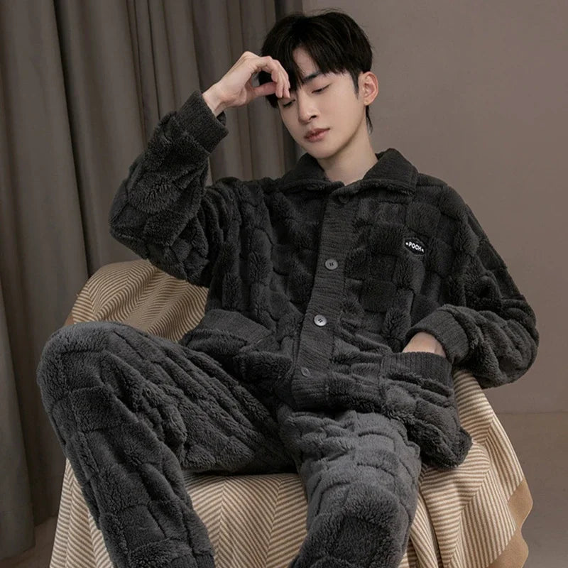 Ensemble de Pyjama en Flanelle CHAUD - Homme