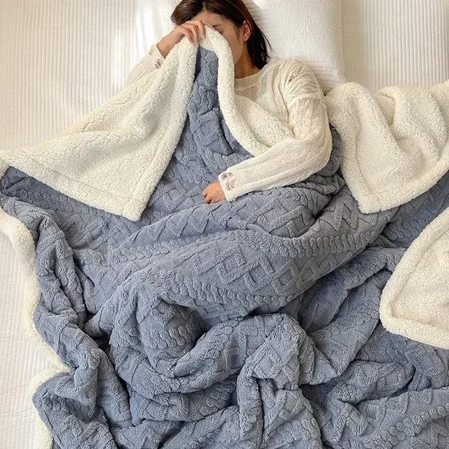 Plaid Molletonné en Flanelle ULTRA Chaud