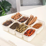 Lunch Box pour snacks à 8 compatiments avec poignée