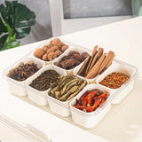 Lunch Box pour snacks à 8 compatiments avec poignée