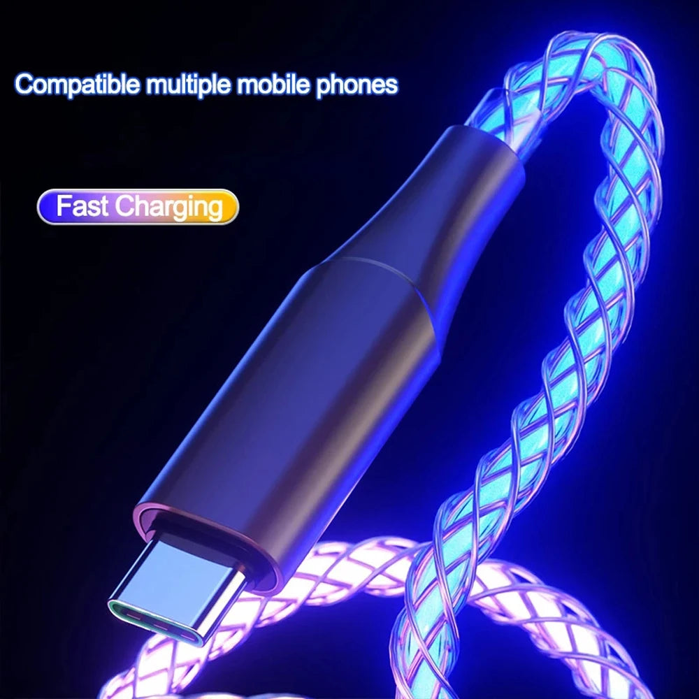 Câble USB-C RGB 66W - Recharge Ultra Rapide