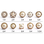 Ensemble de Boutons de Broche en Perles (20 pièces)
