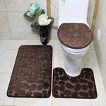 Set de 3 Tapis de Bain Ultra Doux & Antidérapants