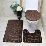 Set de 3 Tapis de Bain Ultra Doux & Antidérapants