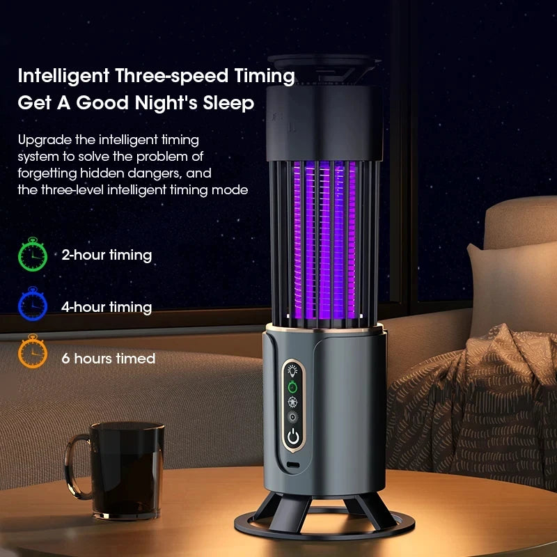 Lampe anti-moustiques USB avec minuterie intelligente — idéale pour extérieur & camping
