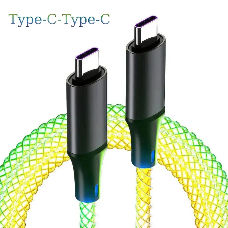 Câble USB-C RGB 66W - Recharge Ultra Rapide