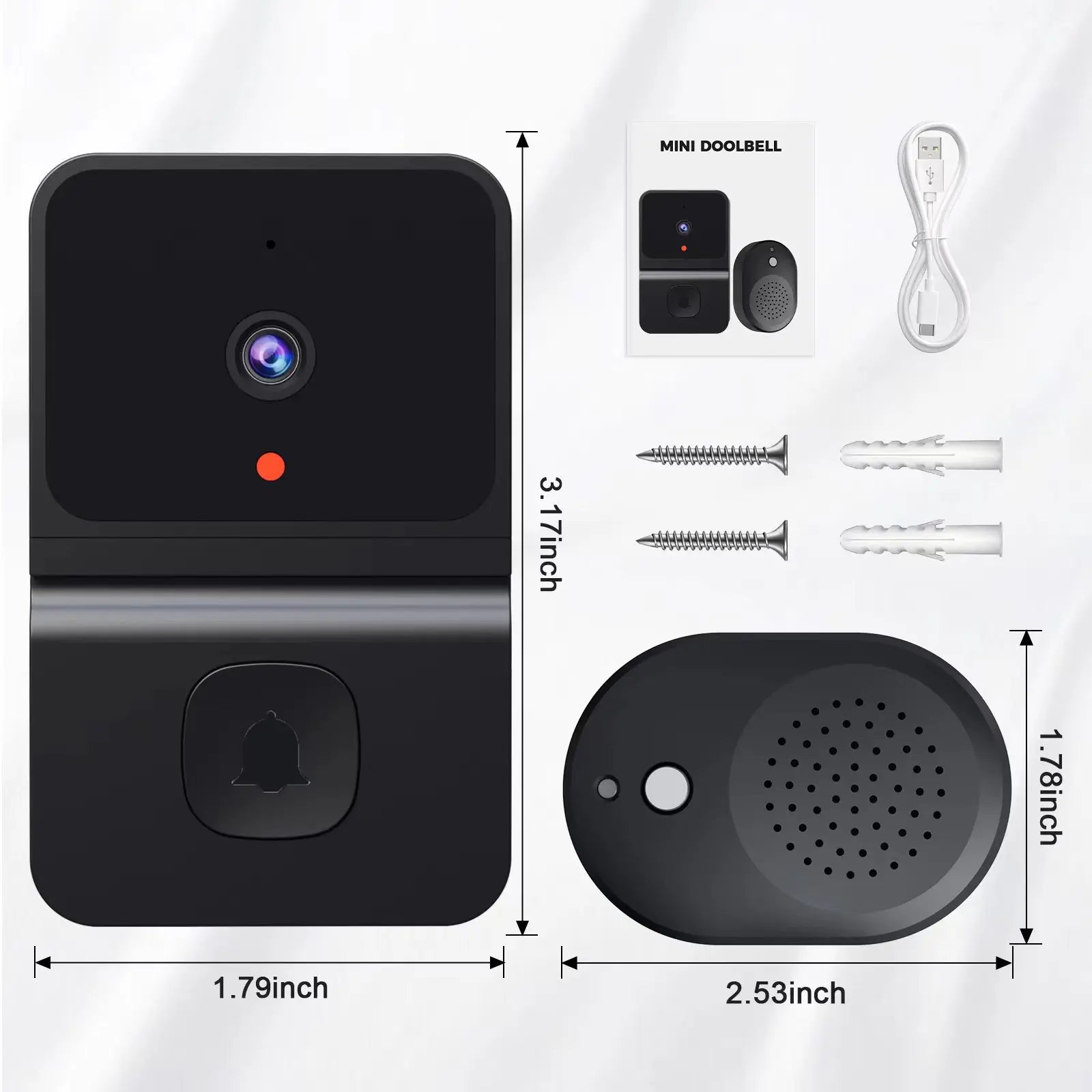Sonnette sans fil WIfi intelligente avec caméra