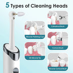 Détartreur Dentaire à Ultrasons 5 Modes + 5 Brosses Interchangeables
