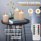 3 Bougies LED Sans Flamme avec Télécommande