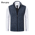 Gilet sans manches à maille col cheminé Homme