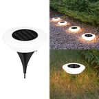 4x Spots Solaires avec Ring Light Ajustable