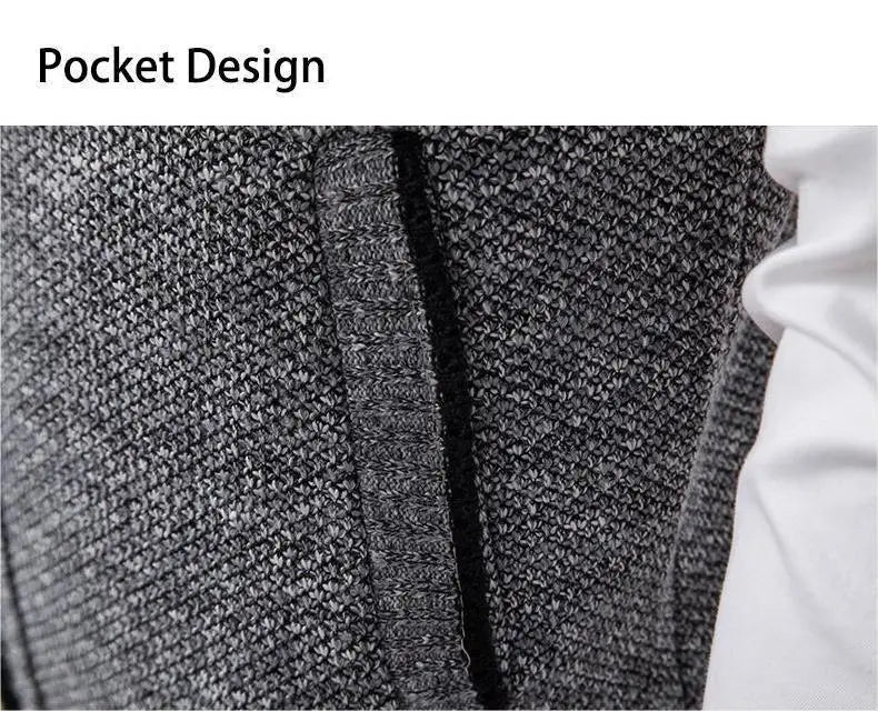 Gilet sans manches à maille col cheminé Homme