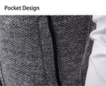 Gilet sans manches à maille col cheminé Homme
