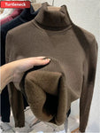 Pull Slim Col Roulé - Intérieur Peluche Douce