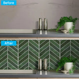 Lot de 10 PCS Autocollants 3D Effet Carrelage Waterproof