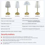 Lampe de Table Design Rétro Sans Fil & Tactile