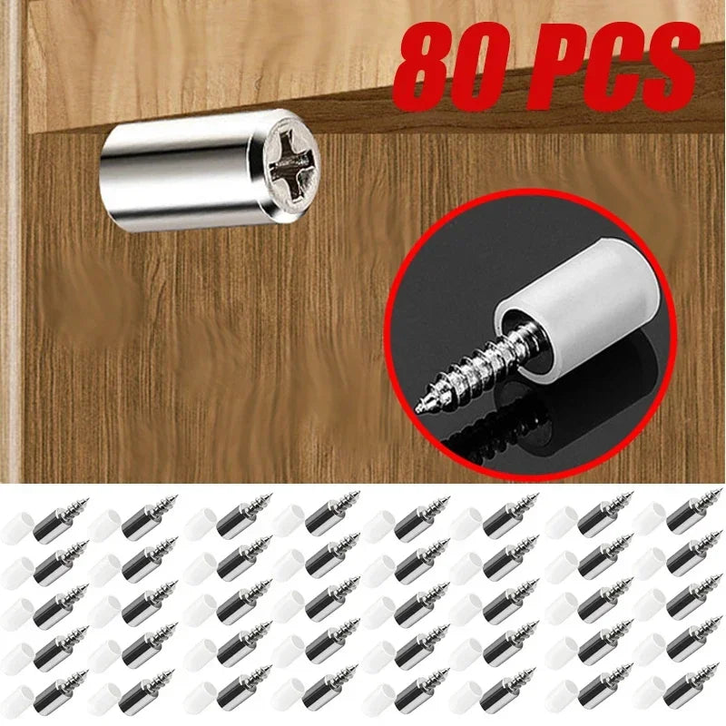 Support d'étagère Auto-Taraudeuse avec Couvercle Antidérapant (PACK DE 40 pièces)