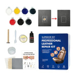 Kit Réparation Cuir Professionnel DIY — 6 Coloris, Rayures & Fissures, Siège Auto & Canapé