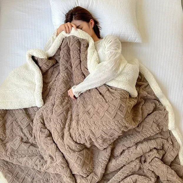 Plaid Molletonné en Flanelle ULTRA Chaud