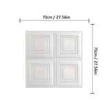 Lot de 5 Autocollants Muraux Effet Moulures 3D
