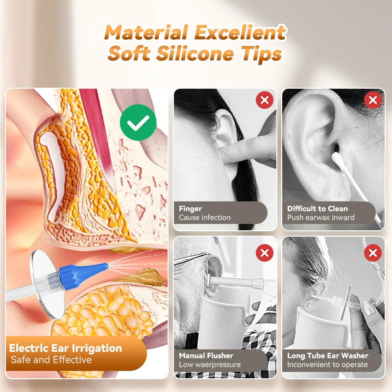 Kit Complet de Lavage Auriculaire – 10 Embouts
