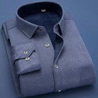 Chemise d'affaires à manches longues - Epaisse avec intérieur Polaire chaude