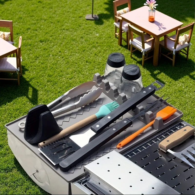 Tapis de Protection pour Barbecue en Silicone – Résistant à la Chaleur et Facile à Nettoyer