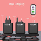 Chargeur 240W Rapide 3 Ports USB & 2 Type-C + Chargeur