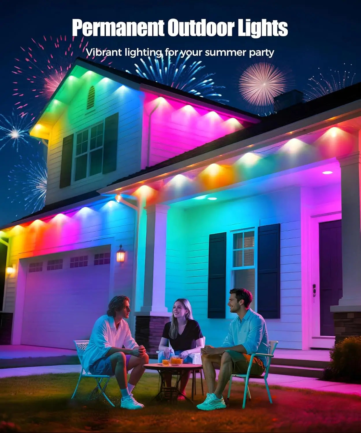 Ruban LED d'Extérieur Waterproof RVB avec Télécommande - Spécial Fête