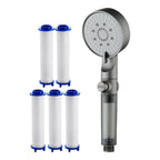 Pommeau de douche haute pression 5 modes avec filtre intégré - 4 filtres OFFERTSS