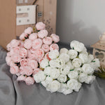 Bouquet Pivoines Fleurs artificielles