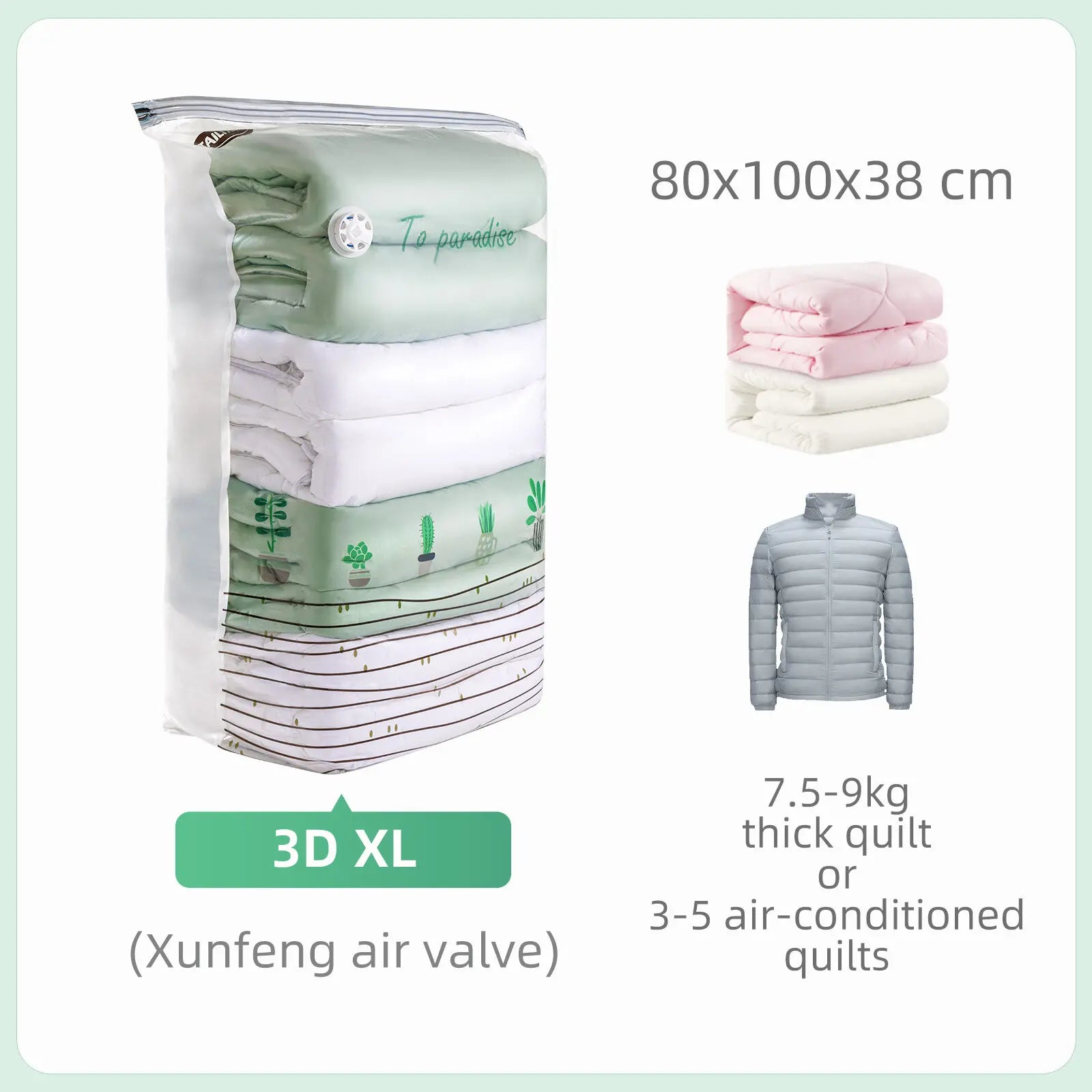 Grand Sac de Rangement Sous Vide - Couvertures & Vêtements