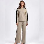 Ensemble décontractré Pull & Pantalon ample en tricot chaud