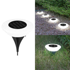 4x Spots Solaires avec Ring Light Ajustable