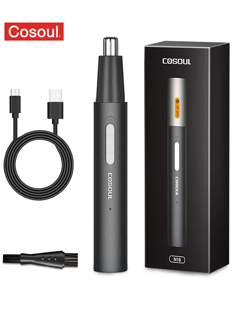 Tondeuse Nez & Oreilles Électrique – Rechargeable & Étanche - 2 Têtes OFFERTES