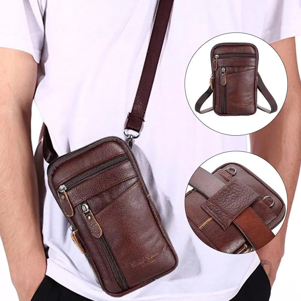 Sac Bandoulière Homme en Cuir - Élégant & Pratique