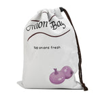 Sac de Conservation pour Légumes Réutilisable – Pour Pommes de Terre, Oignons & Ail – En Toile avec Cordon & Fermeture Éclair