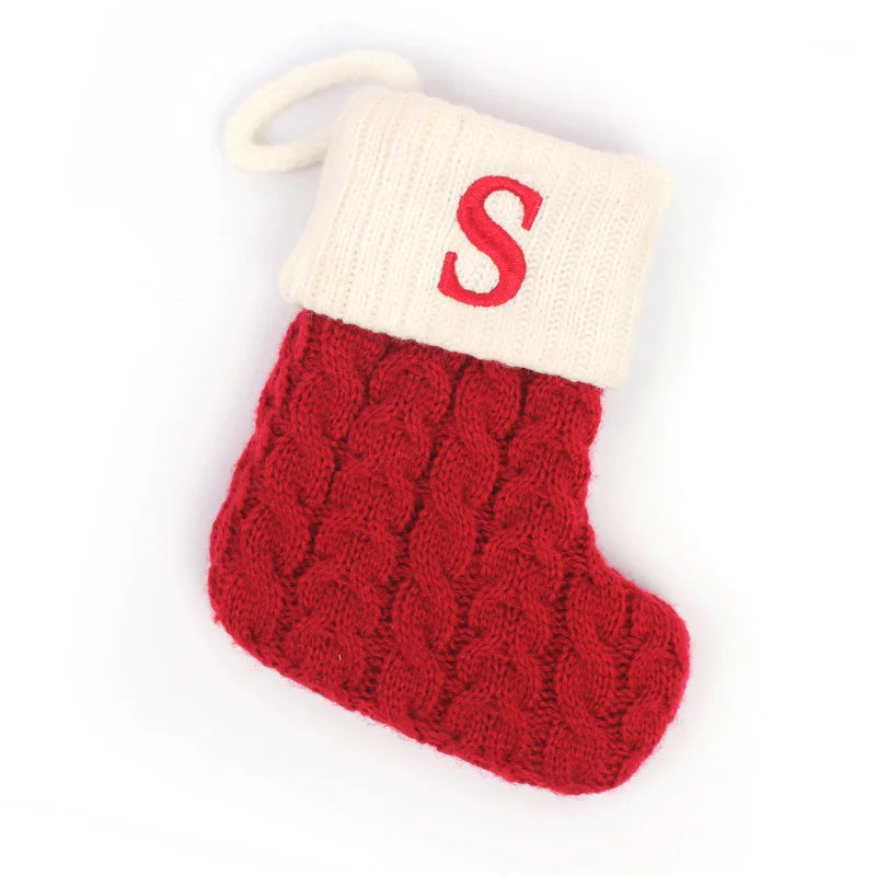 Chaussette de Noël à Suspendre avec Initiale