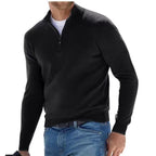 Pull décontracté à col cheminé à zip