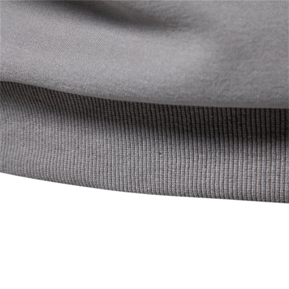 Pull Sweat déconctracté col zippé et bande manche