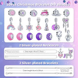 Calendrier de l'Avent 24J Bracelet Charms - Idée Cadeau